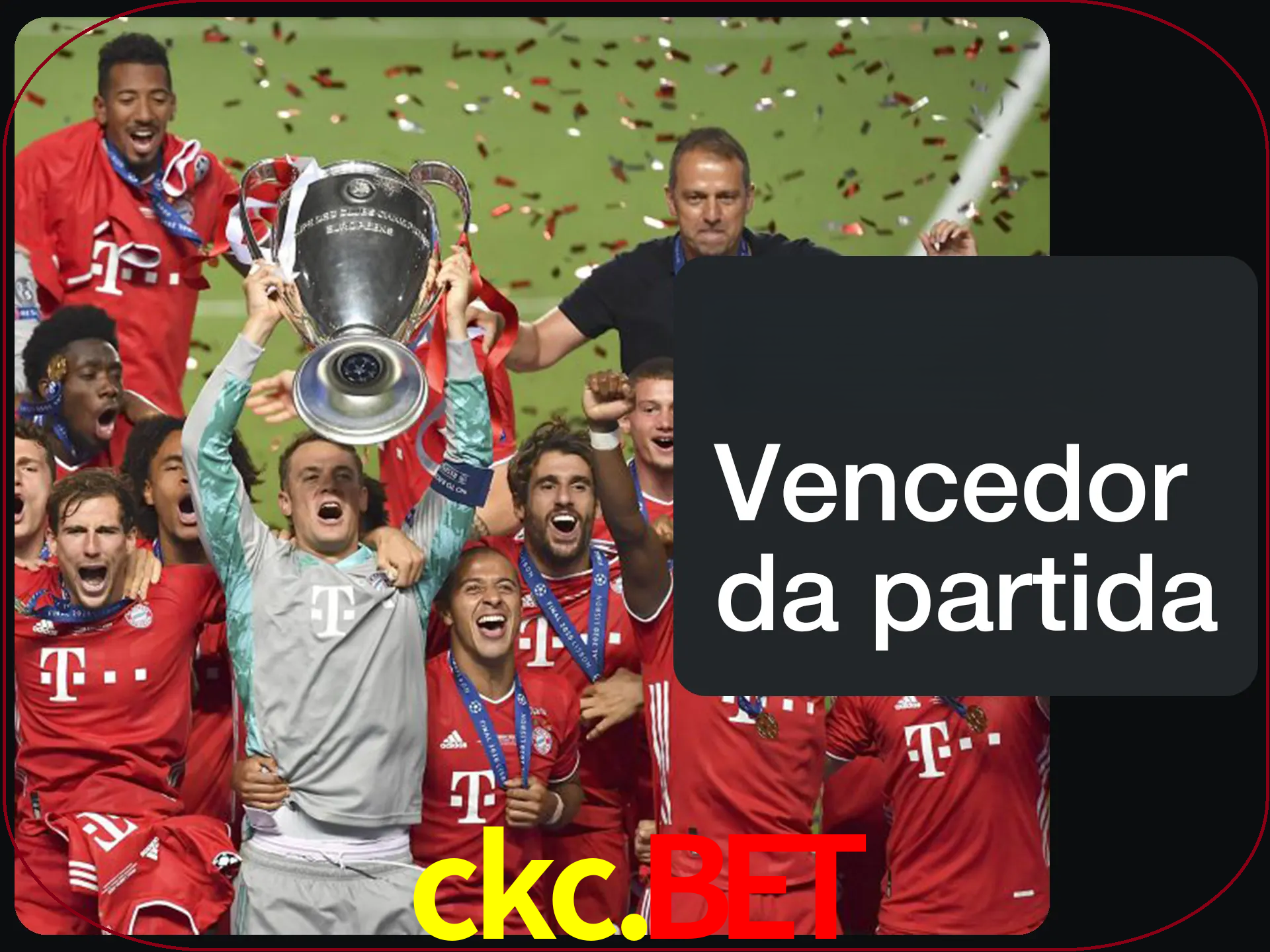 Aposte no vencedor e ganhe uma grande quantia de dinheiro.