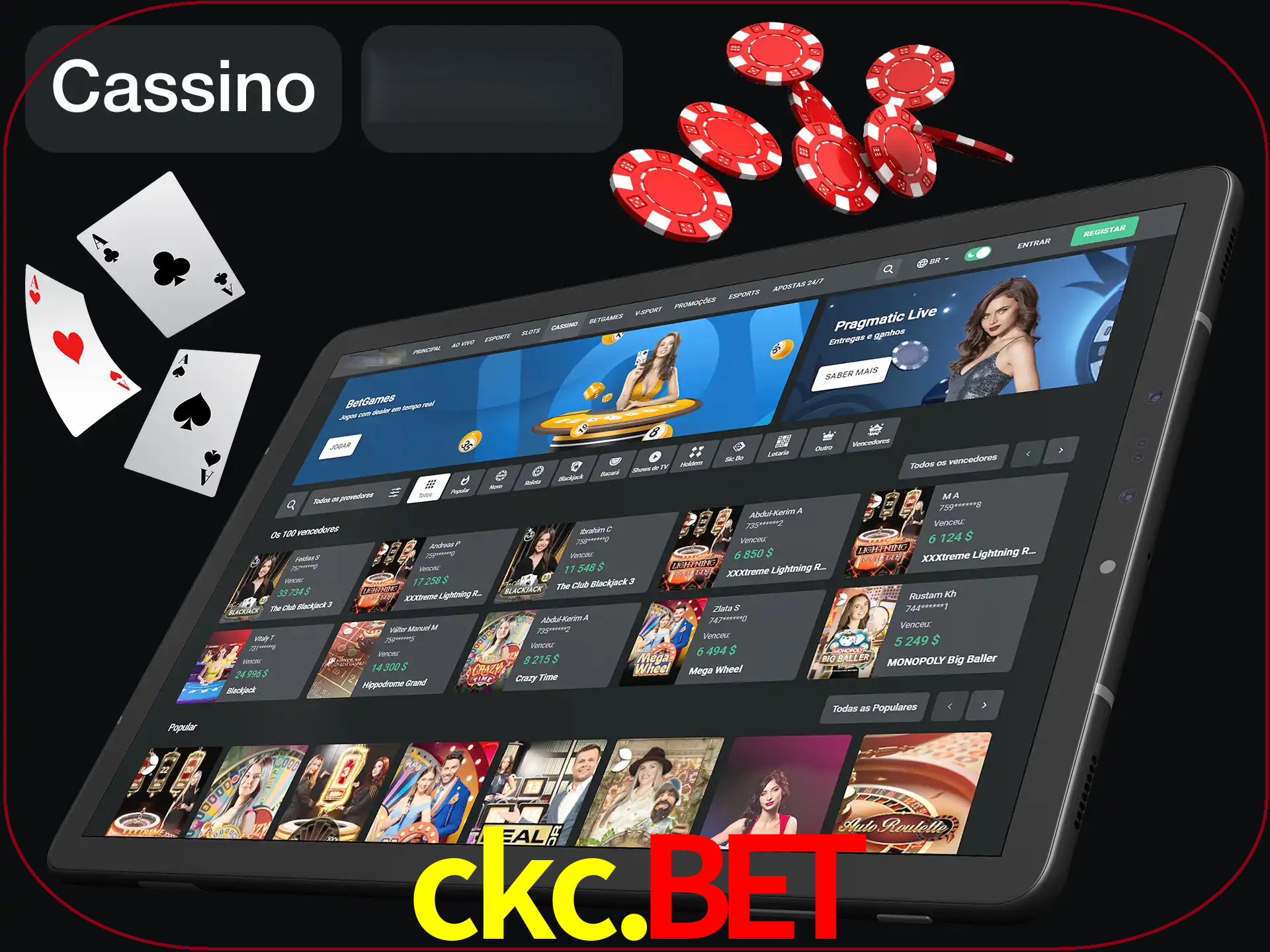 Jogue vários jogos de cassino em nosso cassino.